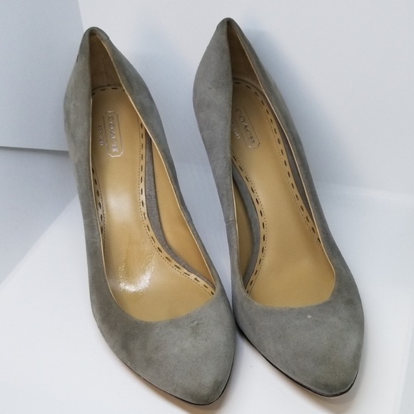 Coach Finley kid suede dress shoes 10B - Picture 1 of 5